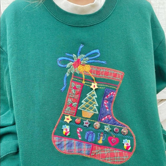 vintage stocking crewneck! - Picture 2 of 3